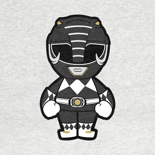 Black Ranger Chibi by untitleddada